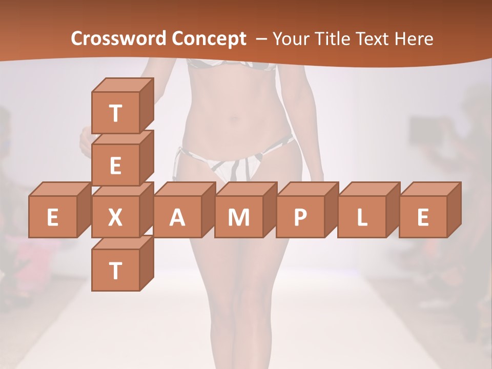 Celebrities Swimsuit Attractive PowerPoint Template