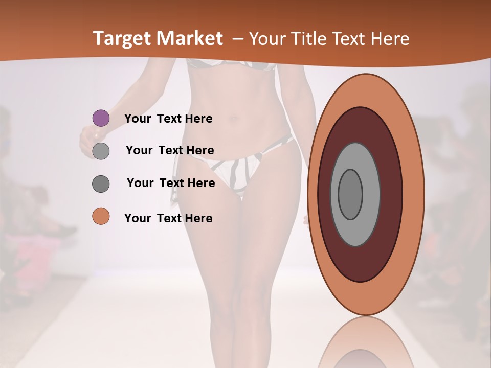 Celebrities Swimsuit Attractive PowerPoint Template