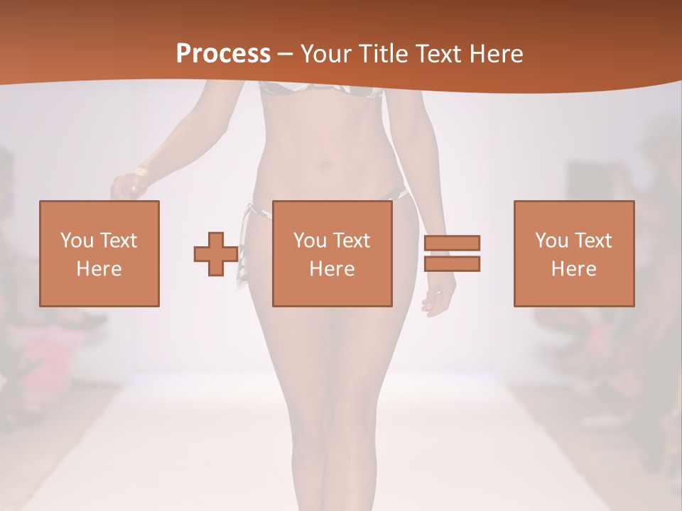 Celebrities Swimsuit Attractive PowerPoint Template