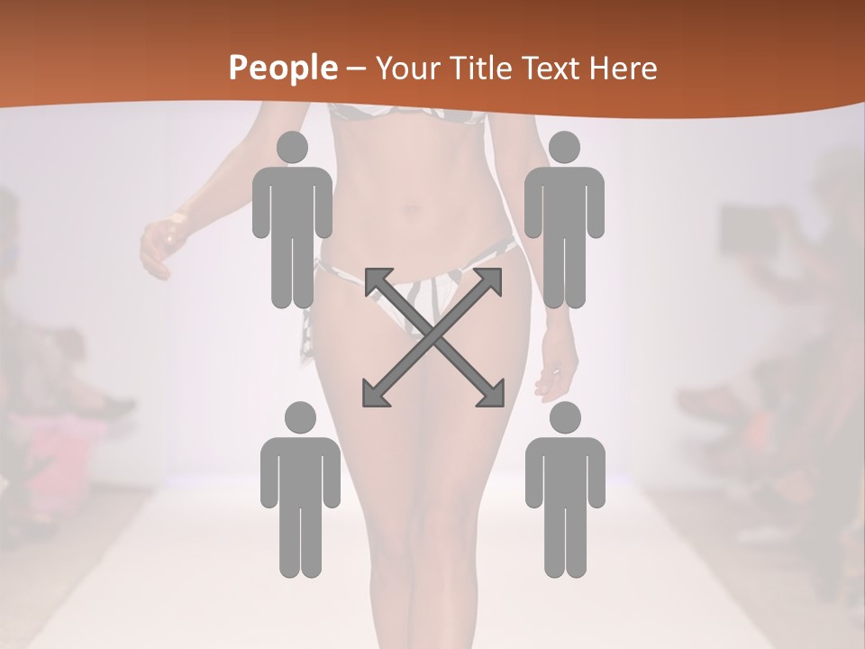 Celebrities Swimsuit Attractive PowerPoint Template