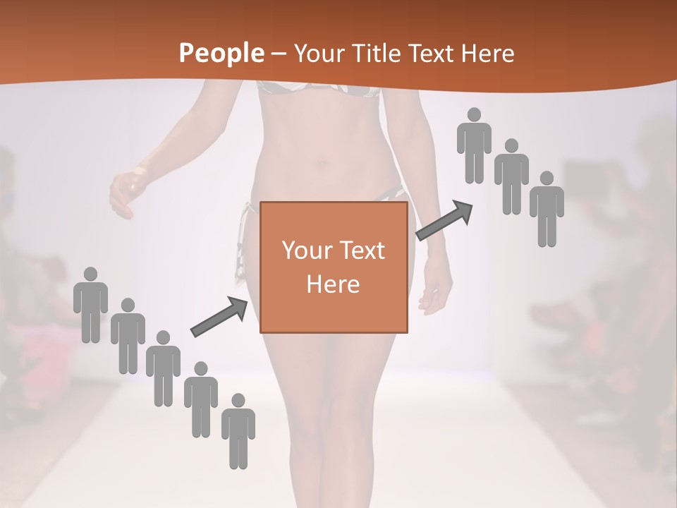 Celebrities Swimsuit Attractive PowerPoint Template