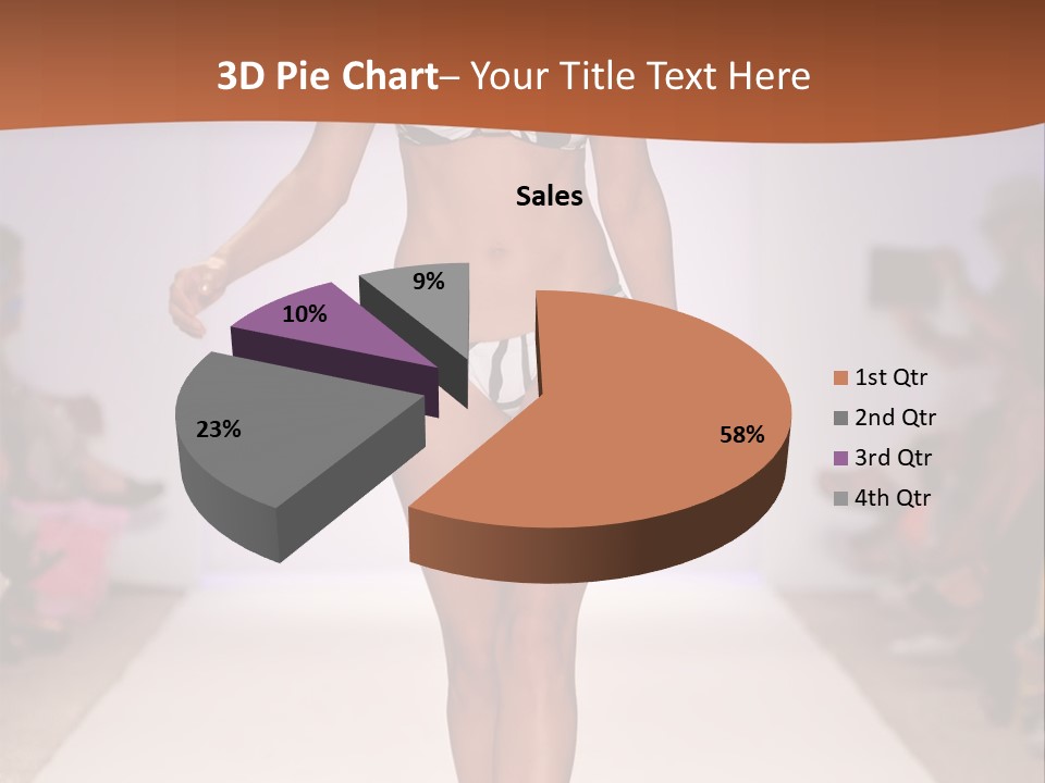 Celebrities Swimsuit Attractive PowerPoint Template