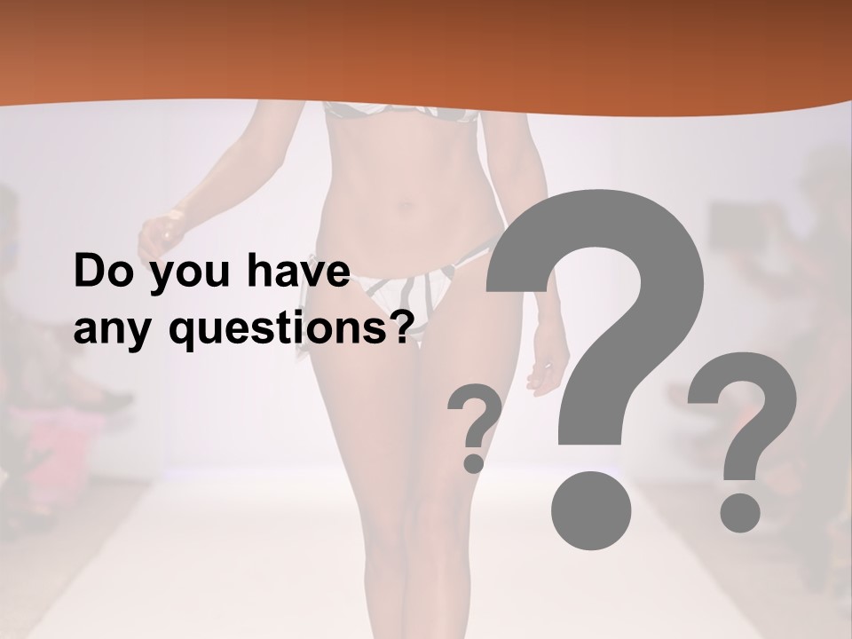 Celebrities Swimsuit Attractive PowerPoint Template