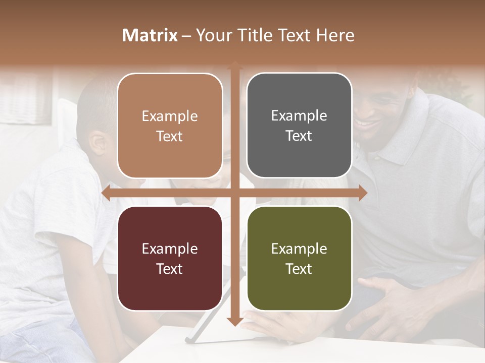 Settee Sofa Dad PowerPoint Template