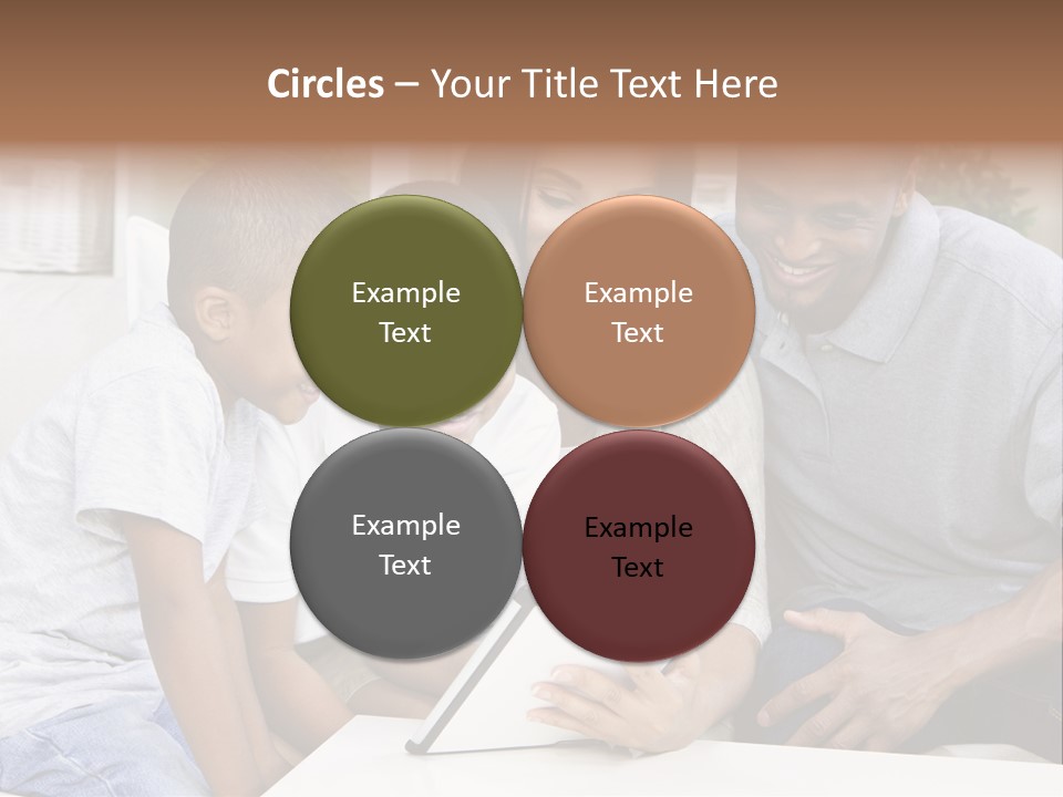 Settee Sofa Dad PowerPoint Template