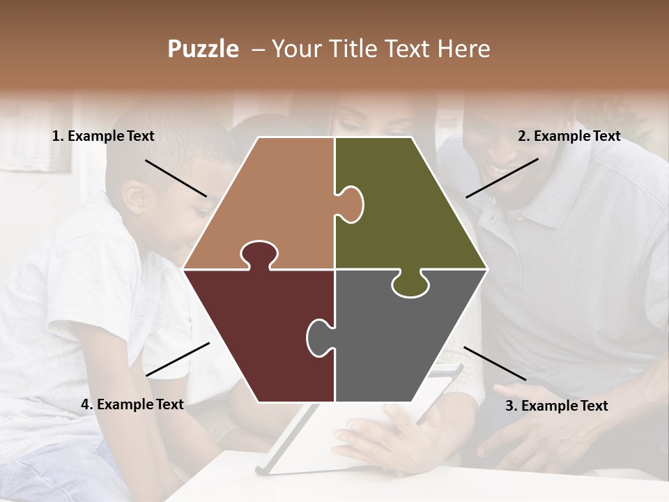 Settee Sofa Dad PowerPoint Template