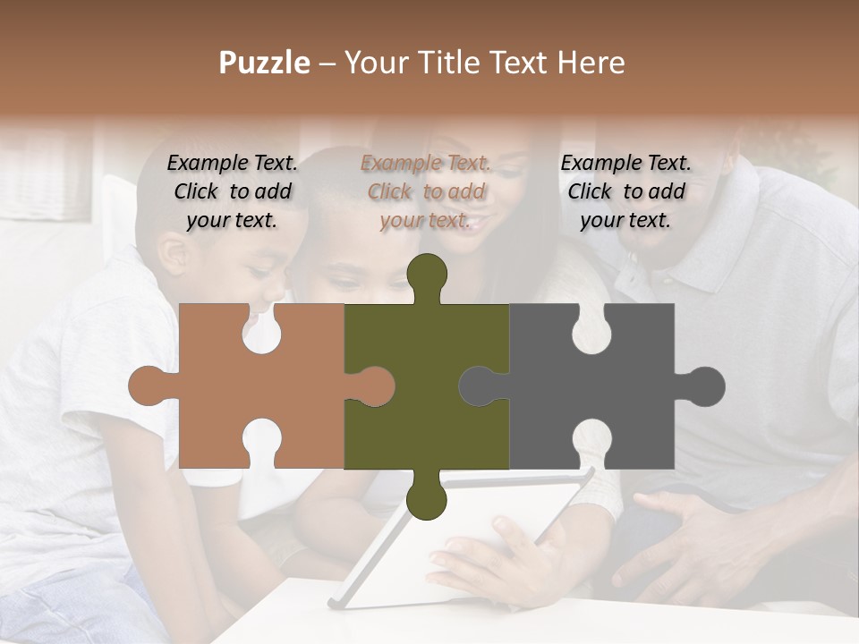 Settee Sofa Dad PowerPoint Template