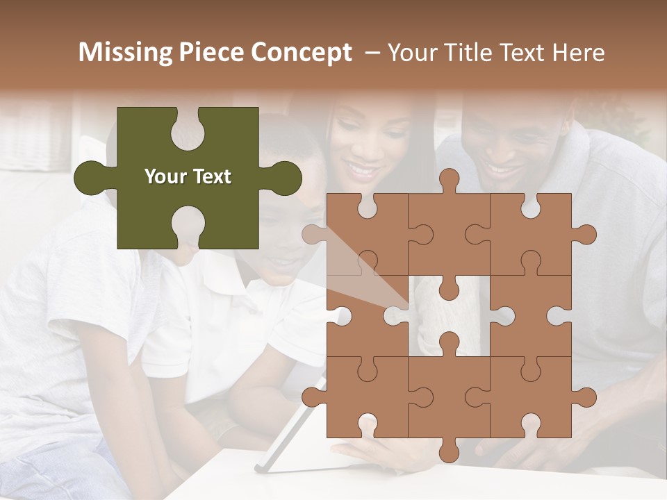 Settee Sofa Dad PowerPoint Template