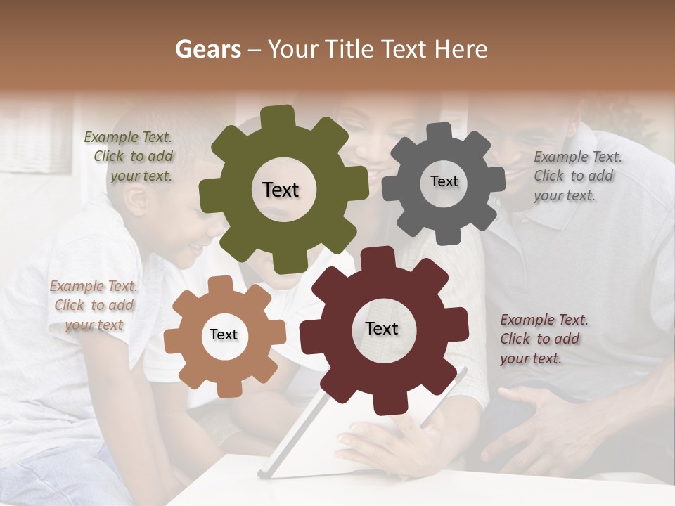 Settee Sofa Dad PowerPoint Template