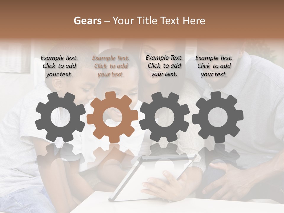 Settee Sofa Dad PowerPoint Template