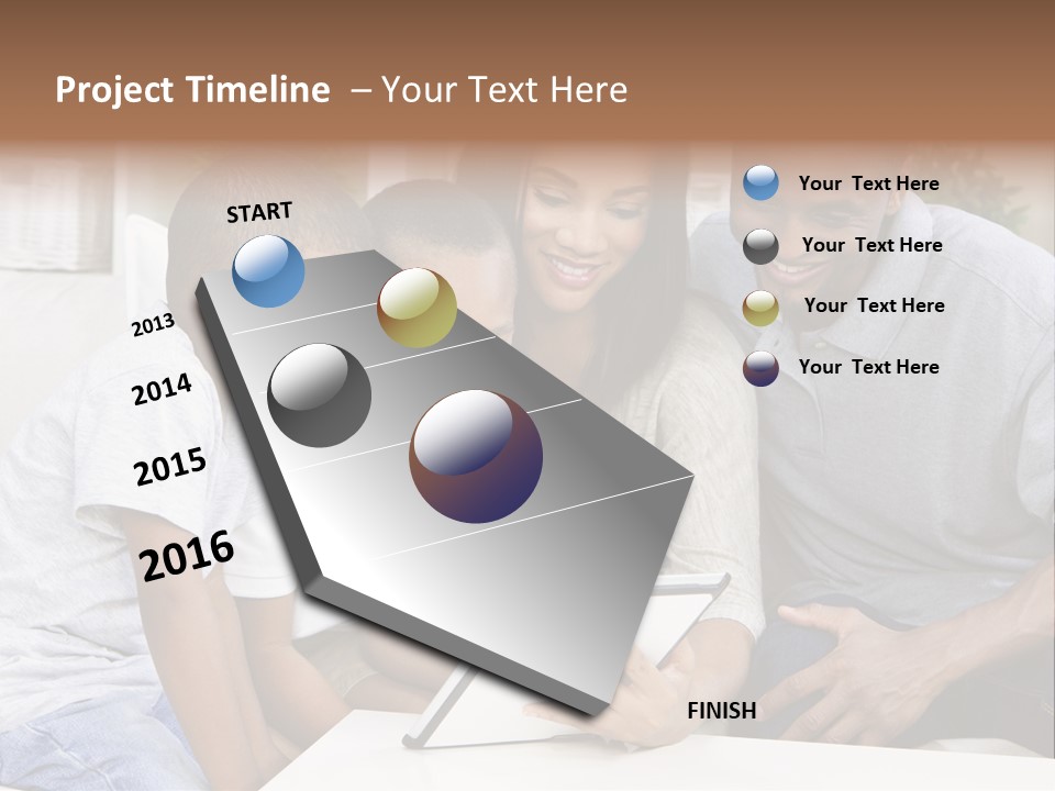 Settee Sofa Dad PowerPoint Template