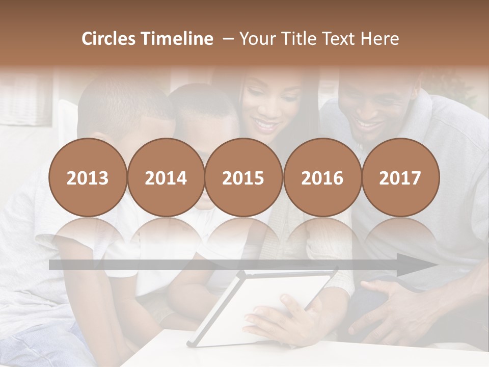 Settee Sofa Dad PowerPoint Template