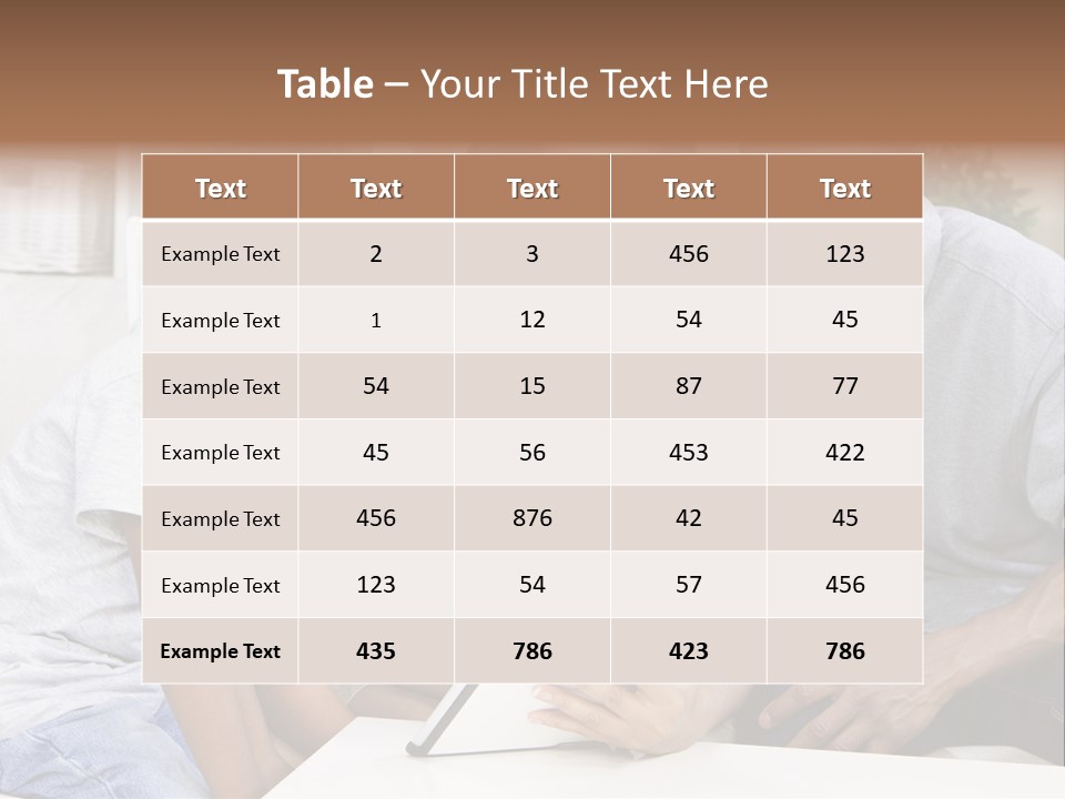 Settee Sofa Dad PowerPoint Template