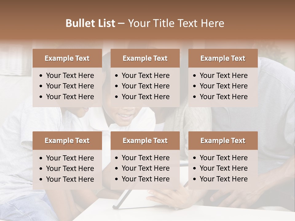 Settee Sofa Dad PowerPoint Template