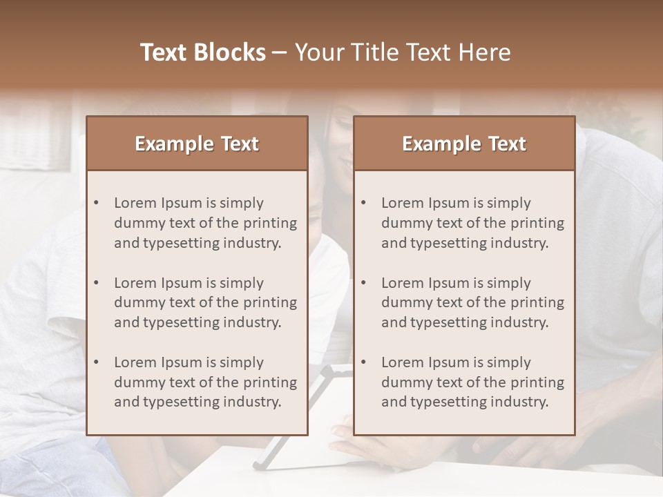 Settee Sofa Dad PowerPoint Template