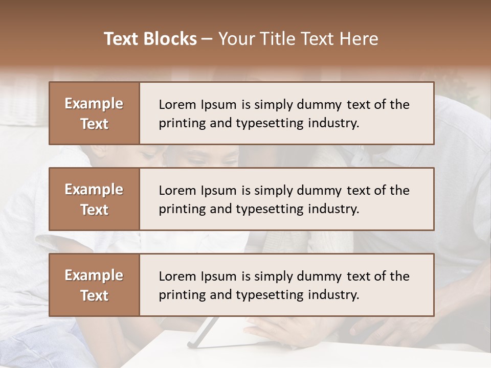 Settee Sofa Dad PowerPoint Template