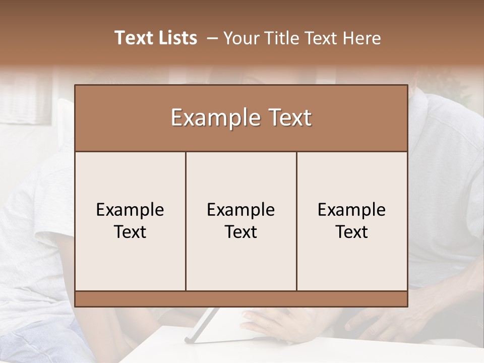 Settee Sofa Dad PowerPoint Template