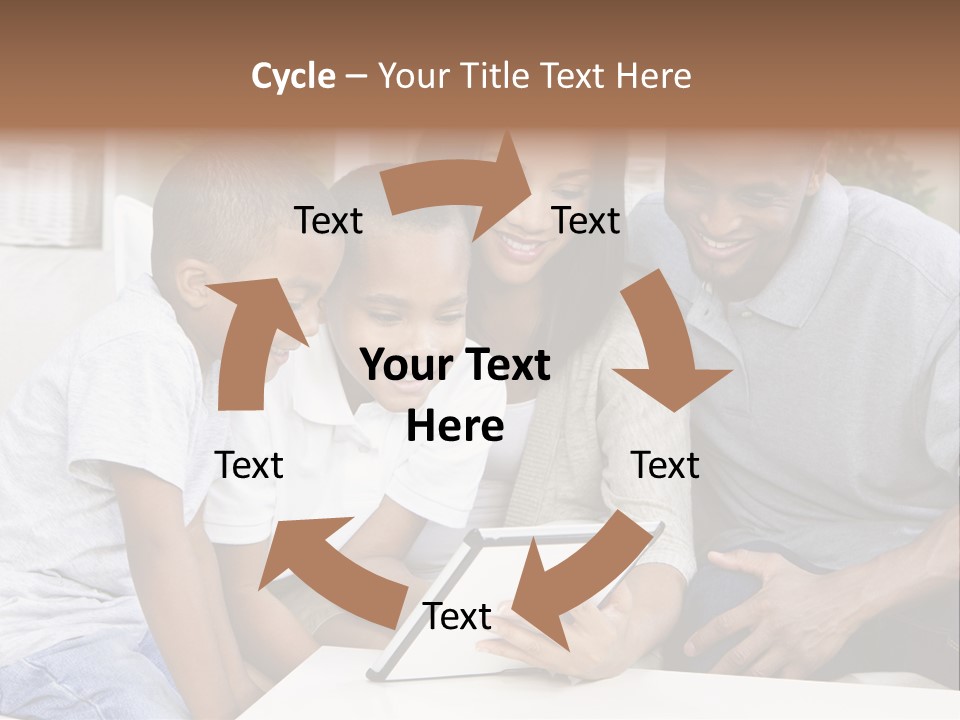 Settee Sofa Dad PowerPoint Template