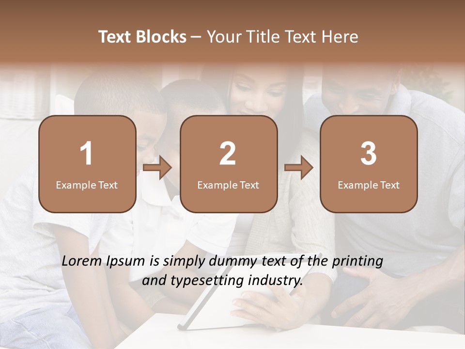 Settee Sofa Dad PowerPoint Template