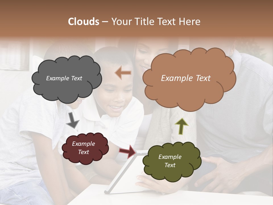 Settee Sofa Dad PowerPoint Template
