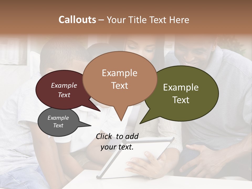 Settee Sofa Dad PowerPoint Template