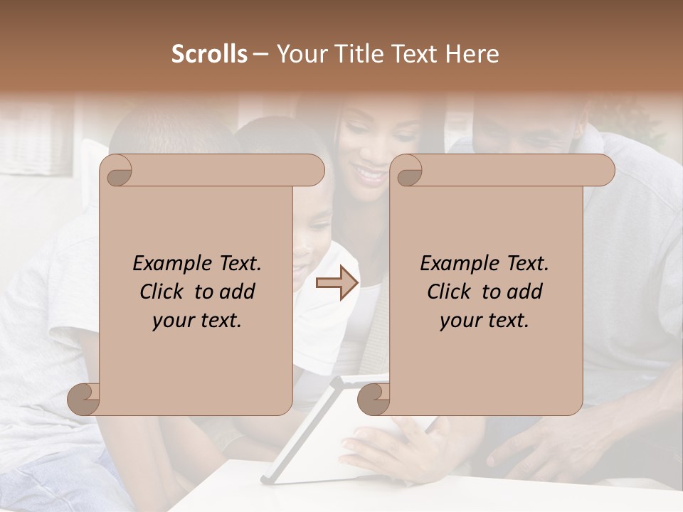 Settee Sofa Dad PowerPoint Template