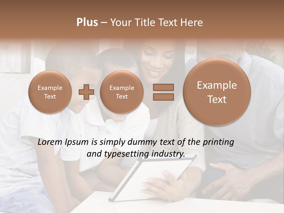 Settee Sofa Dad PowerPoint Template