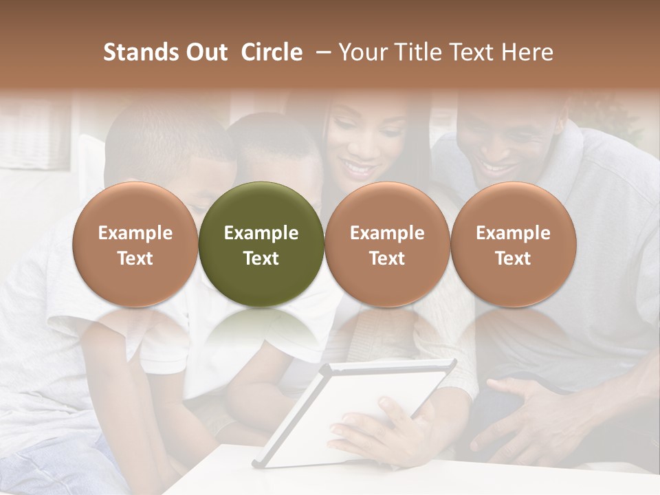 Settee Sofa Dad PowerPoint Template