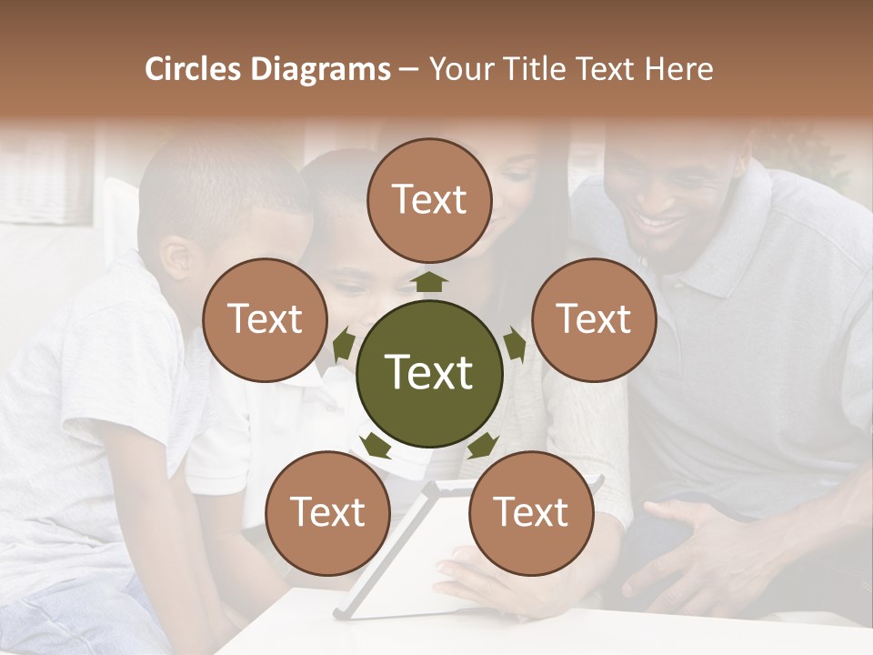 Settee Sofa Dad PowerPoint Template