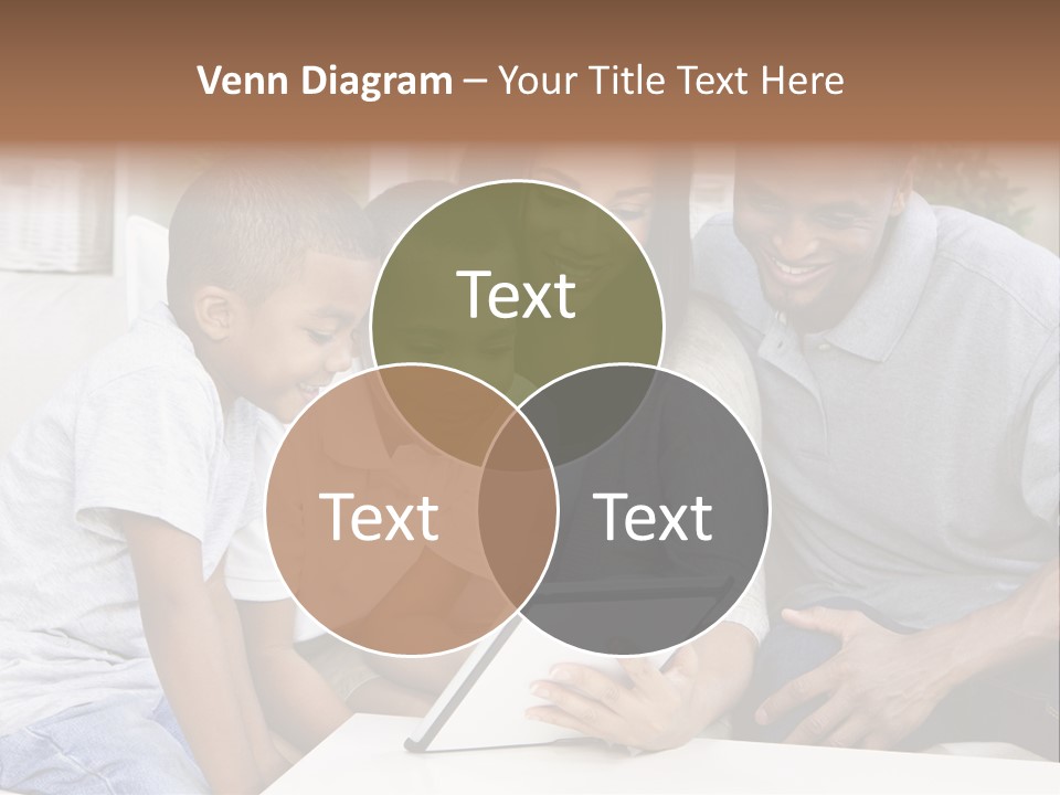 Settee Sofa Dad PowerPoint Template