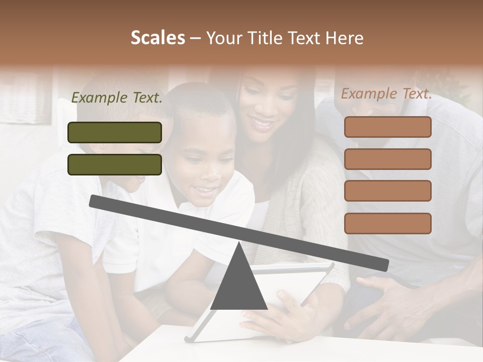 Settee Sofa Dad PowerPoint Template