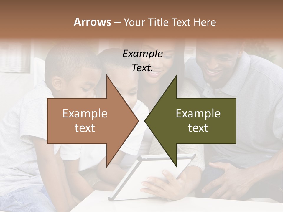 Settee Sofa Dad PowerPoint Template