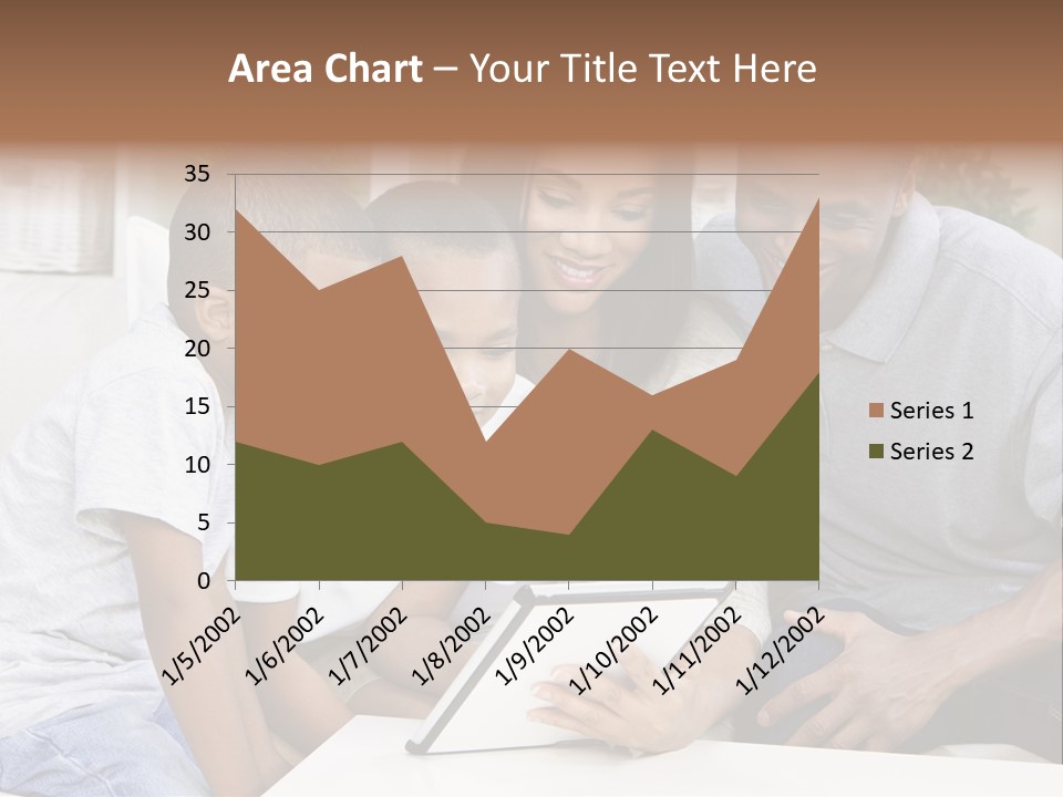 Settee Sofa Dad PowerPoint Template