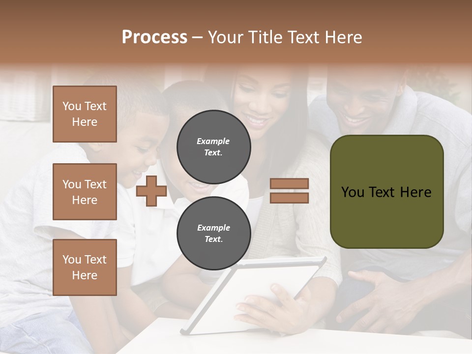 Settee Sofa Dad PowerPoint Template