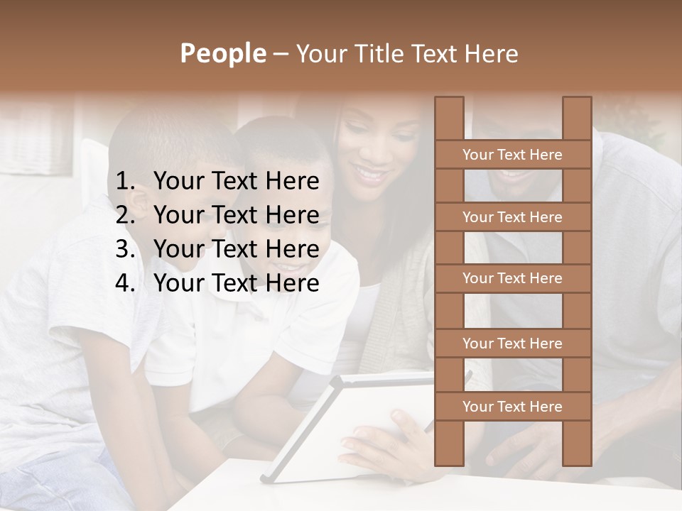 Settee Sofa Dad PowerPoint Template