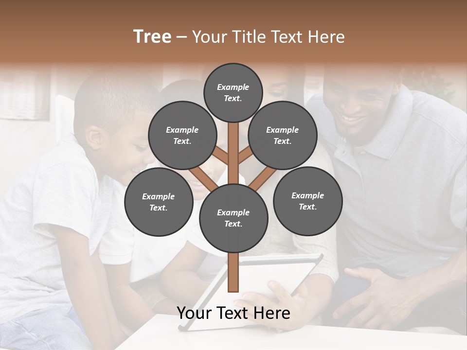 Settee Sofa Dad PowerPoint Template