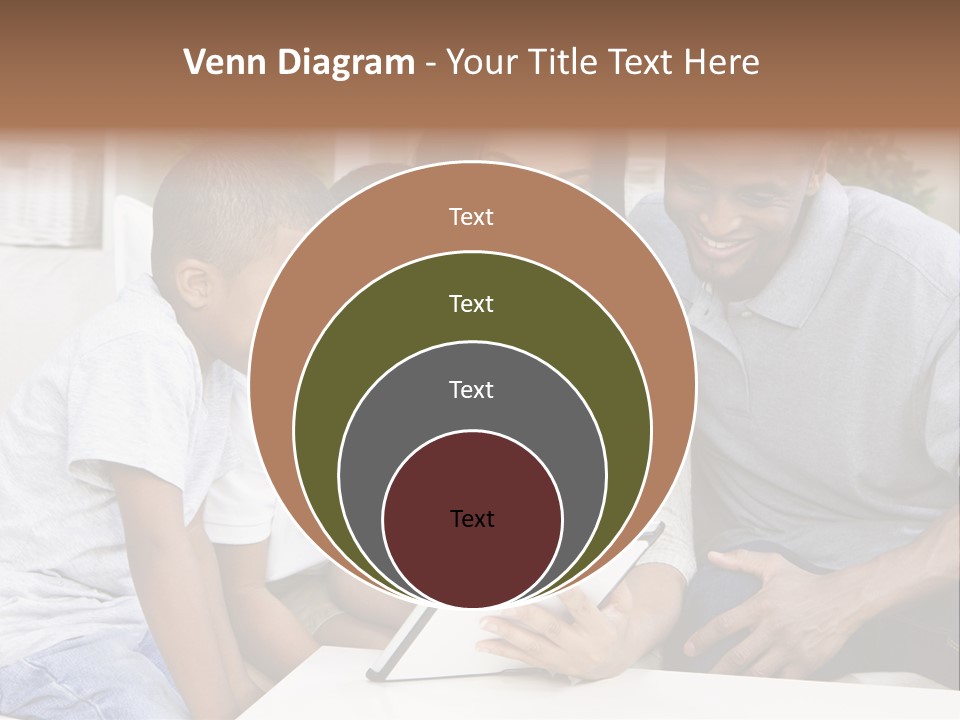 Settee Sofa Dad PowerPoint Template