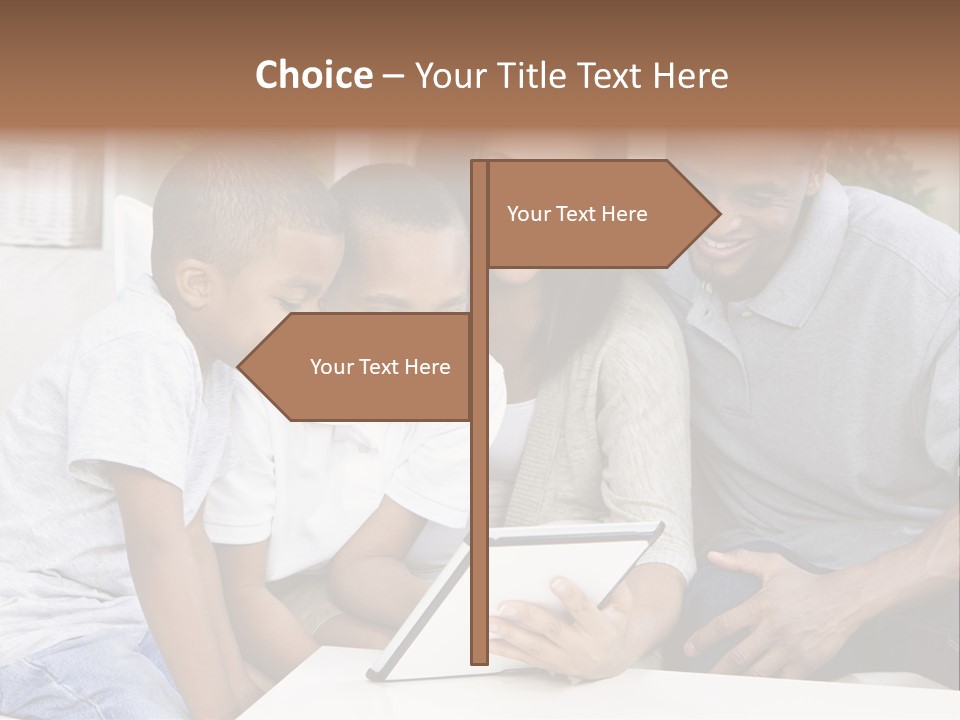 Settee Sofa Dad PowerPoint Template