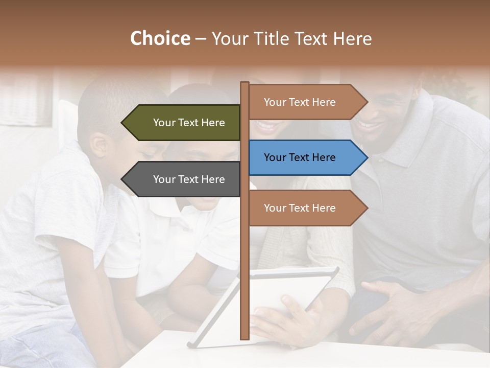 Settee Sofa Dad PowerPoint Template
