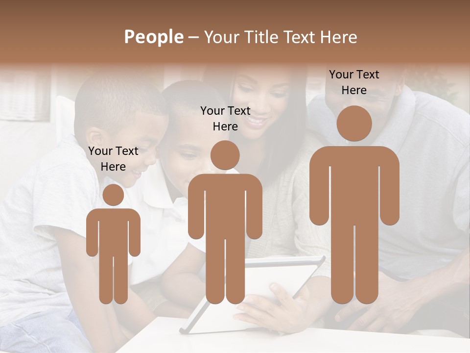 Settee Sofa Dad PowerPoint Template