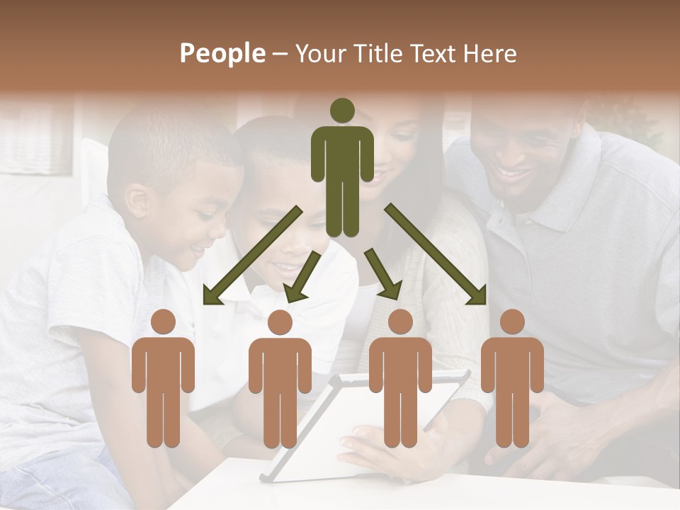 Settee Sofa Dad PowerPoint Template