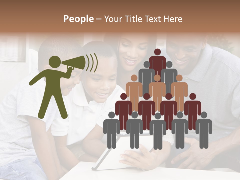 Settee Sofa Dad PowerPoint Template