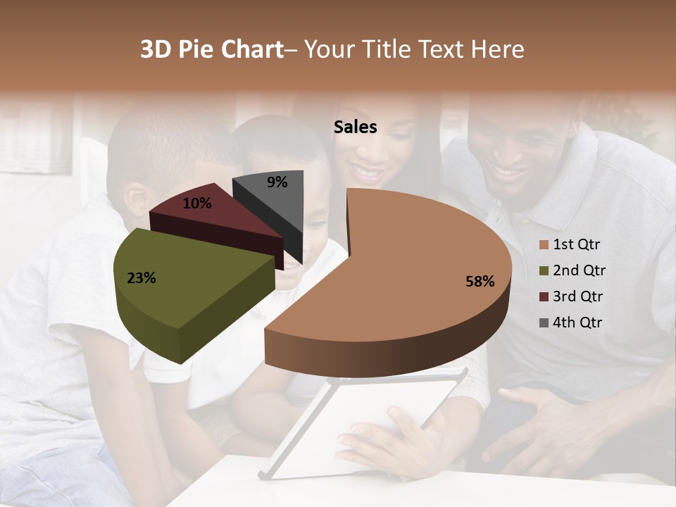 Settee Sofa Dad PowerPoint Template
