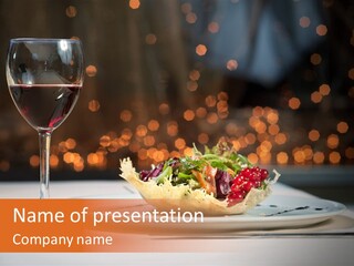 Catering Conventions Decor PowerPoint Template