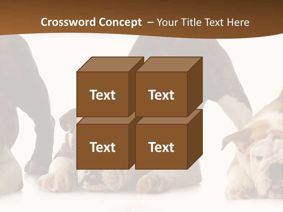 Front Three Standing PowerPoint Template