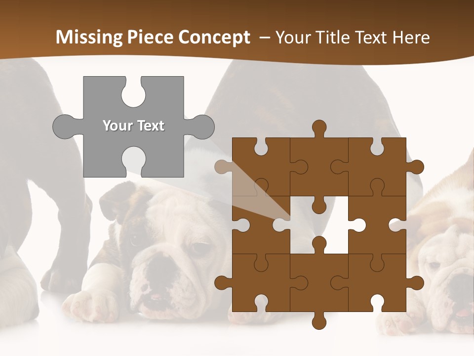 Front Three Standing PowerPoint Template