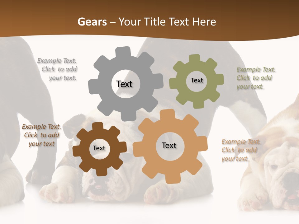 Front Three Standing PowerPoint Template