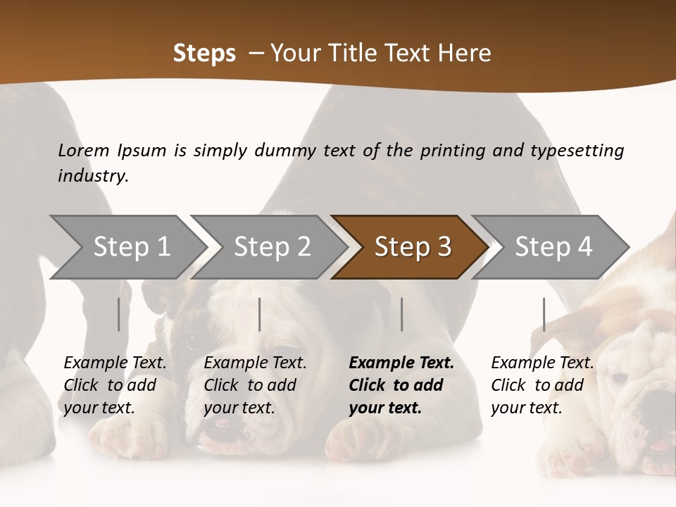 Front Three Standing PowerPoint Template