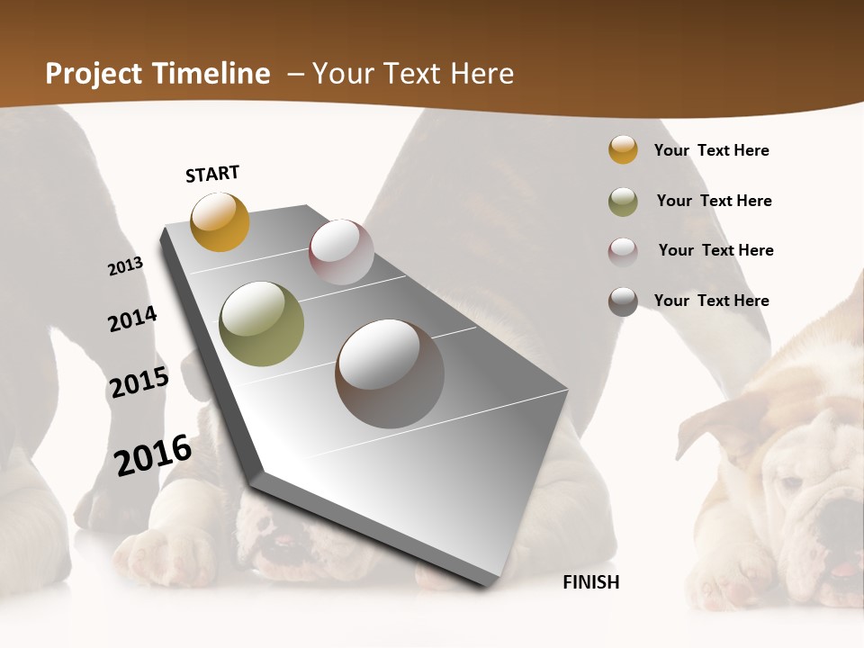 Front Three Standing PowerPoint Template