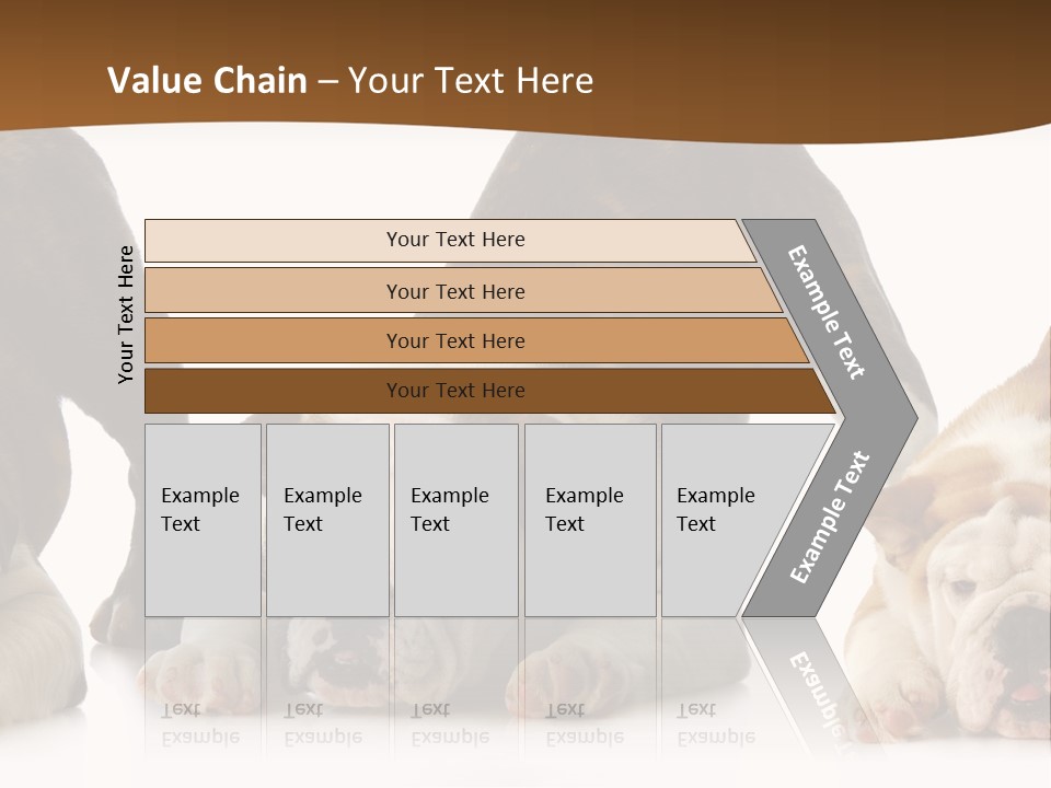 Front Three Standing PowerPoint Template